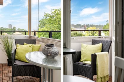 Balkong eller utsiktsbild