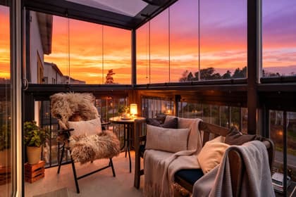 Balkong eller utsiktsbild