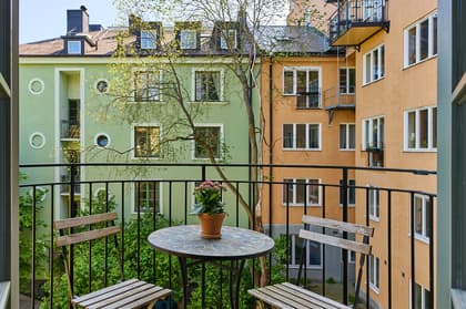 Balkong eller utsiktsbild