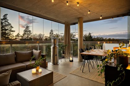 Balkong eller utsiktsbild