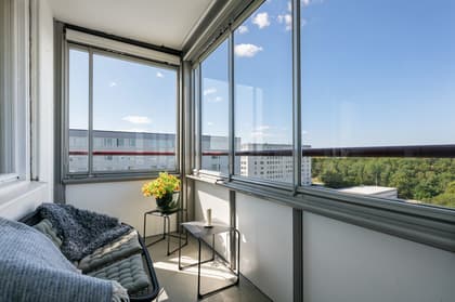 Balkong eller utsiktsbild