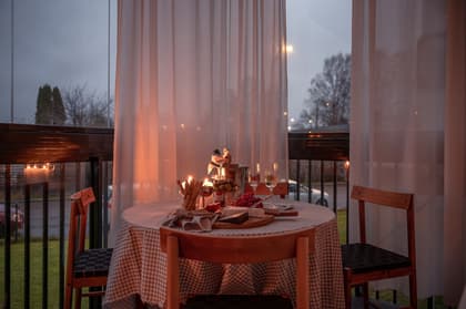 Balkong eller utsiktsbild