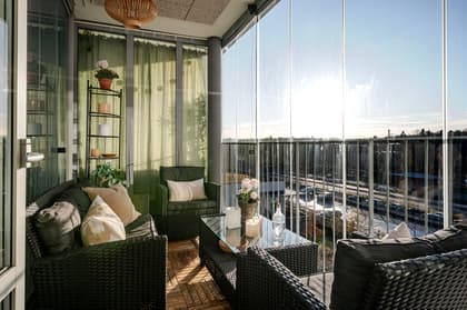 Balkong eller utsiktsbild