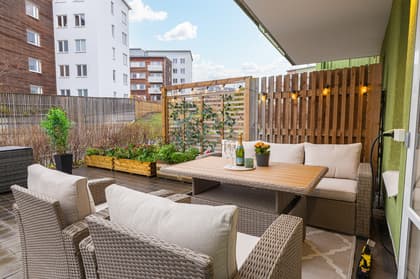 Balkong eller utsiktsbild