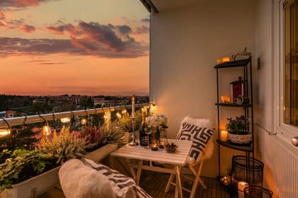 Balkong eller utsiktsbild