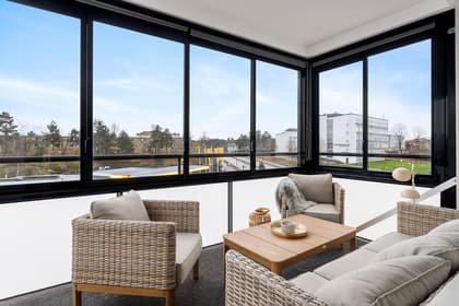 Balkong eller utsiktsbild