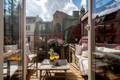 Balkong eller utsiktsbild