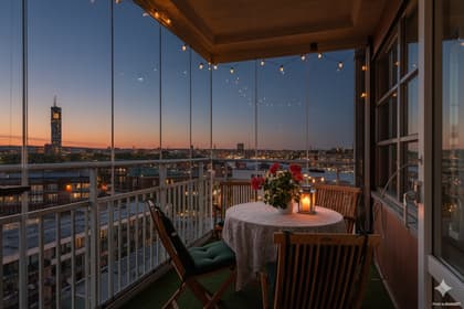 Balkong eller utsiktsbild