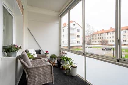 Balkong eller utsiktsbild