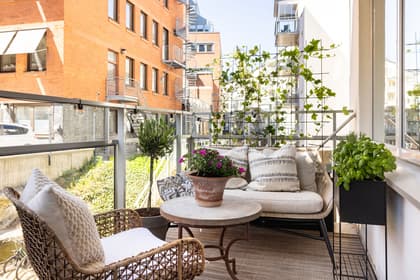 Balkong eller utsiktsbild