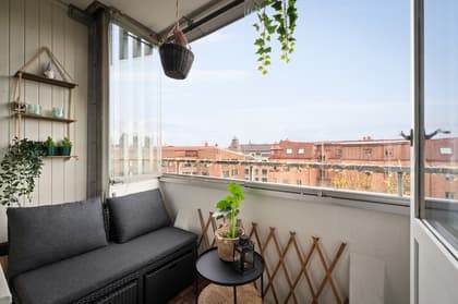 Balkong eller utsiktsbild