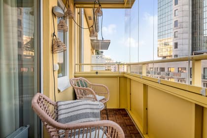 Balkong eller utsiktsbild