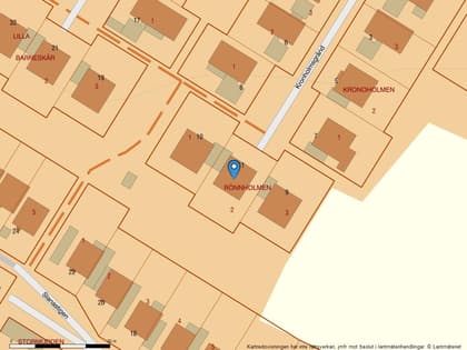 Illustrerad karta över fastigheten eller området