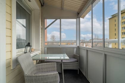 Balkong eller utsiktsbild