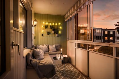 Balkong eller utsiktsbild