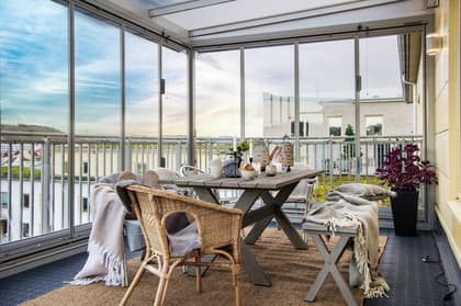 Balkong eller utsiktsbild