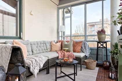 Balkong eller utsiktsbild