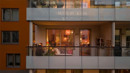 Balkong eller utsiktsbild