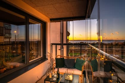 Balkong eller utsiktsbild