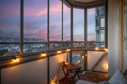 Balkong eller utsiktsbild