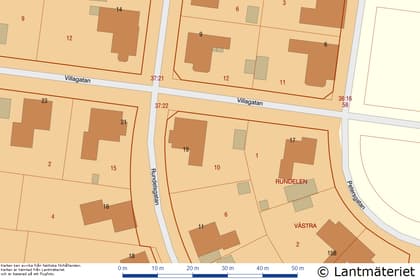 Illustrerad karta över fastigheten eller området