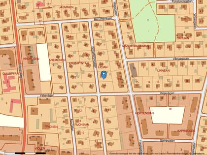 Illustrerad karta över fastigheten eller området