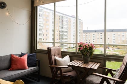 Balkong eller utsiktsbild