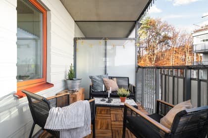 Balkong eller utsiktsbild