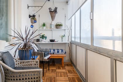 Balkong eller utsiktsbild