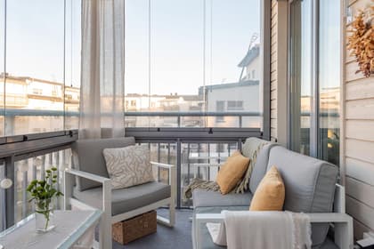 Balkong eller utsiktsbild