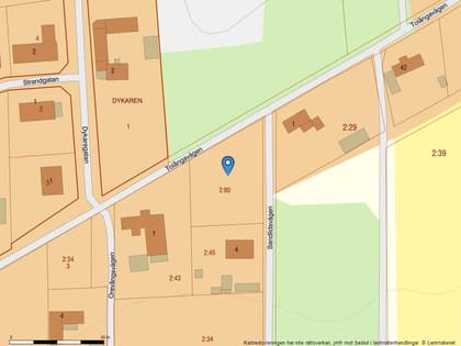 Illustrerad karta över fastigheten eller området