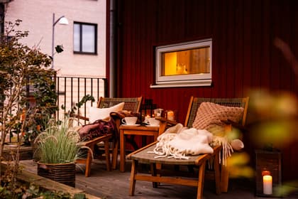 Balkong eller utsiktsbild