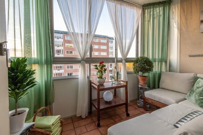 Balkong eller utsiktsbild