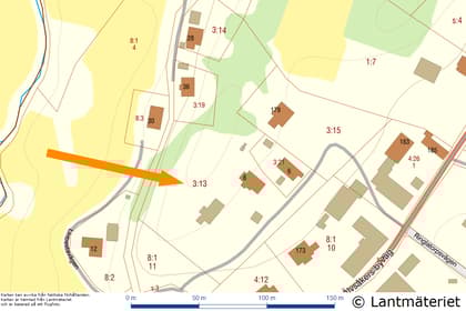 Illustrerad karta över fastigheten eller området