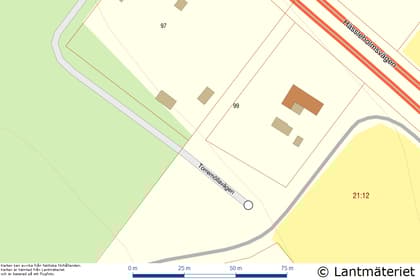 Illustrerad karta över fastigheten eller området