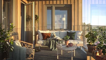 Balkong eller utsiktsbild