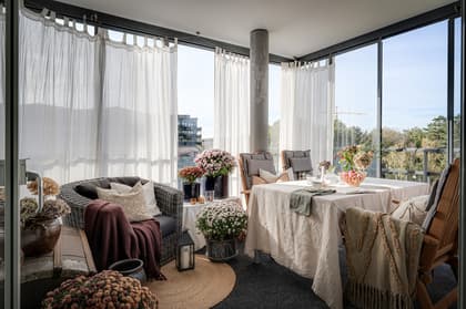 Balkong eller utsiktsbild