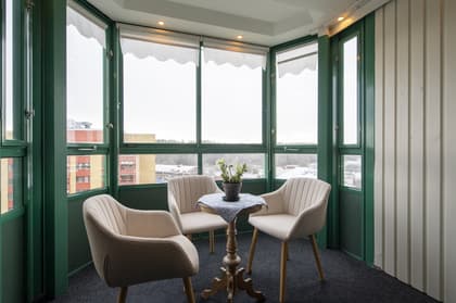 Balkong eller utsiktsbild