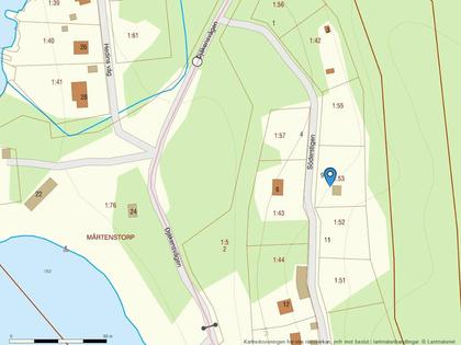 Illustrerad karta över fastigheten eller området