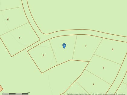 Illustrerad karta över fastigheten eller området