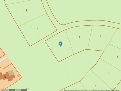 Illustrerad karta över fastigheten eller området