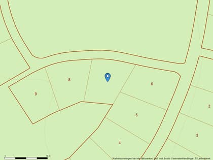 Illustrerad karta över fastigheten eller området