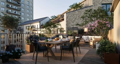 Balkong eller utsiktsbild