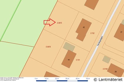 Illustrerad karta över fastigheten eller området