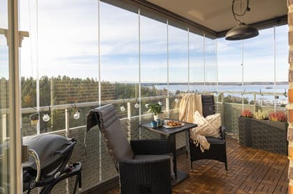 Balkong eller utsiktsbild