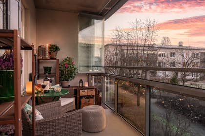 Balkong eller utsiktsbild