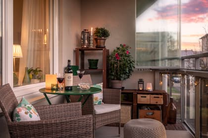 Balkong eller utsiktsbild