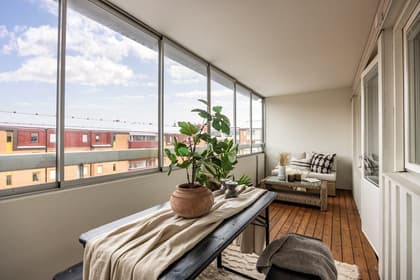 Balkong eller utsiktsbild