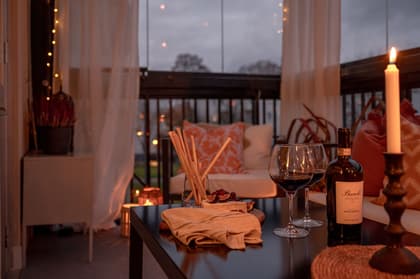 Balkong eller utsiktsbild