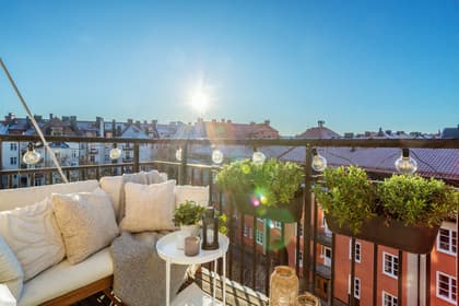 Balkong eller utsiktsbild